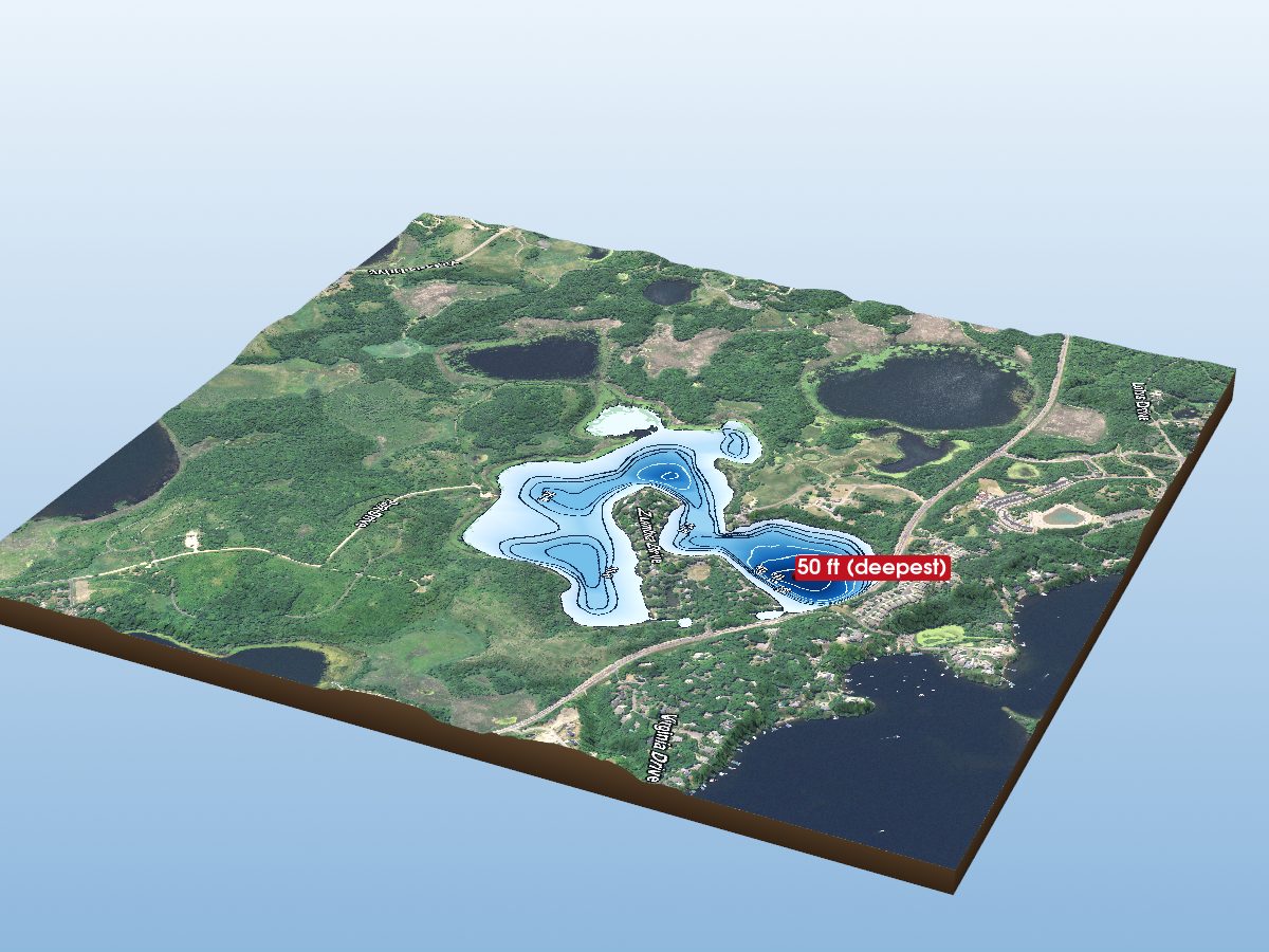 Depth map of Zumbra-Sunny Lake